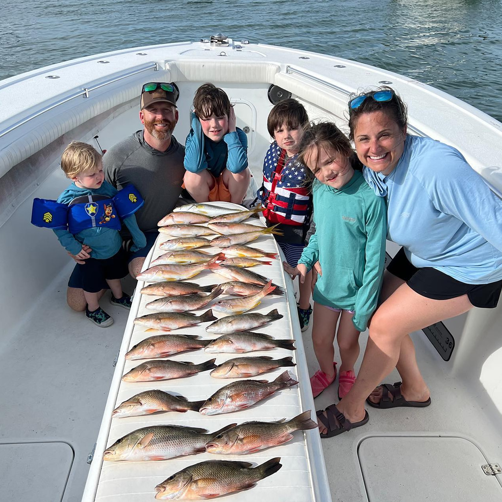 Family fishing in the Florida Keys